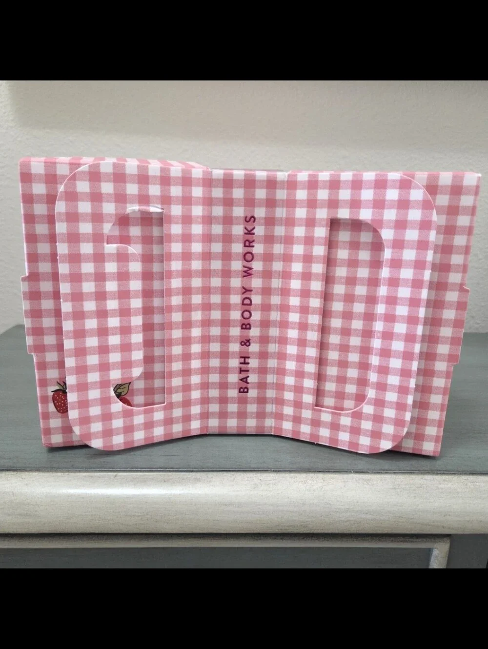 Bath And Body Works Empty Mother's Day Red And White Picnic Basket Box